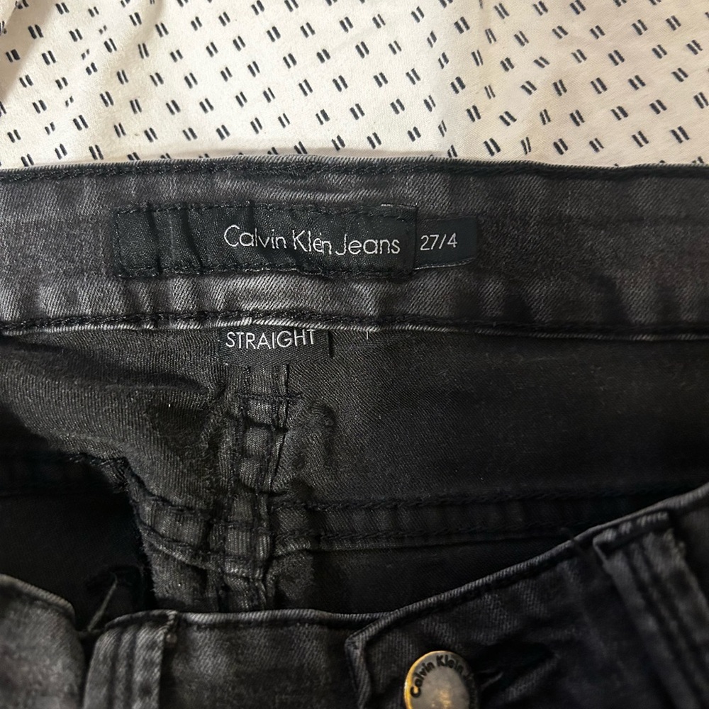 Calvin Klein Dark Gray Straight Jeans